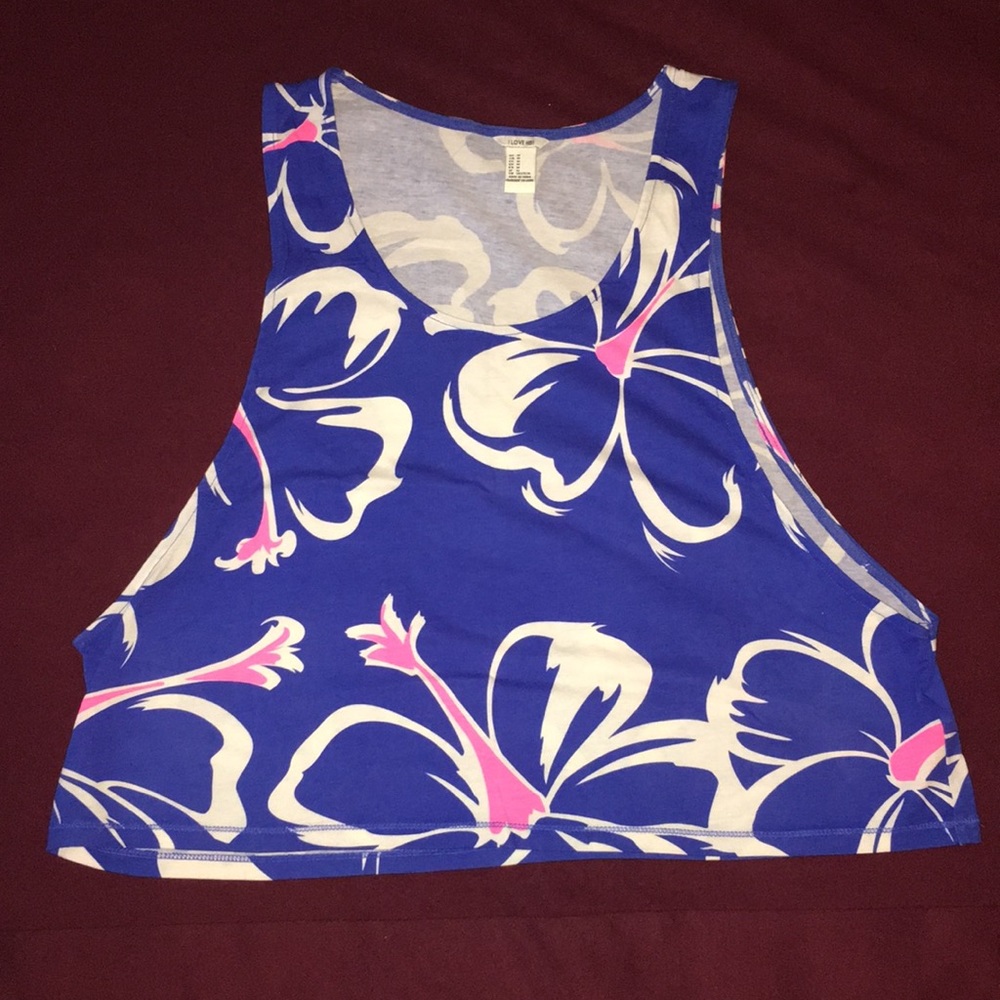 I LOVE 8 crop tank top